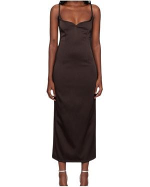 Paris Georgia Basics Heart Midi Dress - Brown