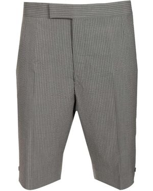 Bermuda Thom Browne – Laine Brodée Beach – Marine – Taille 0 – Occasion