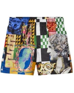 Versace Printed Boardshorts - Blue