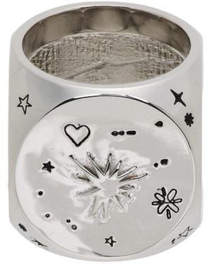 we11done Logo Ring - Gray