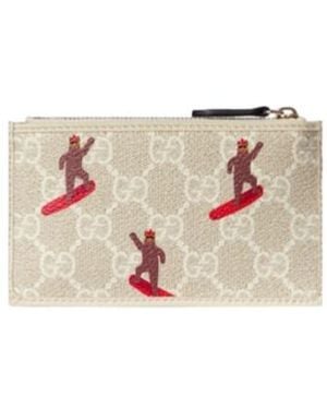 Gucci Printed Gg Key Case - White