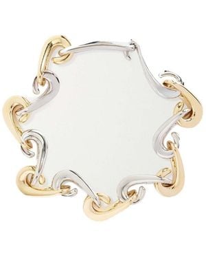 Rabanne Rabanne Clolurblock Linked Necklace - White