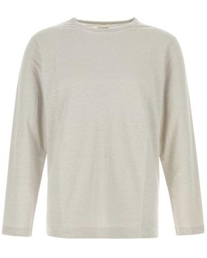 Closed Long Sleeve T-Shirt - White