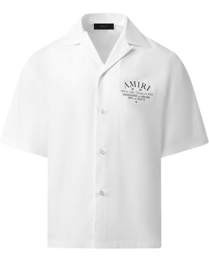 Amiri Arts District Camp Shirt - White