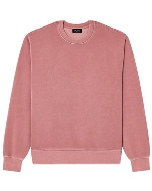 A.P.C. Logo-Print Sweatshirt - Pink