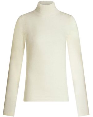 Etro Wool Turtleneck Jumper - White