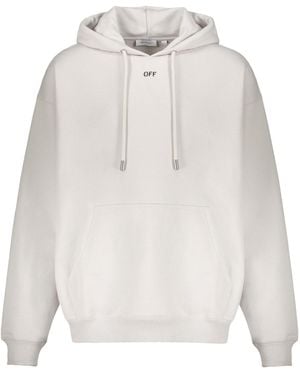 Off-White c/o Virgil Abloh Logo Drawstring Hoodie - White