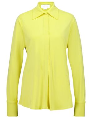 Stella McCartney Long-Sleeved Crepe Shirt - Yellow