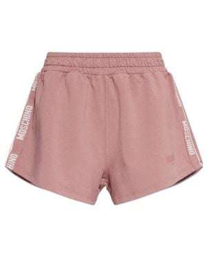 Moschino Logo Tape Shorts - Pink