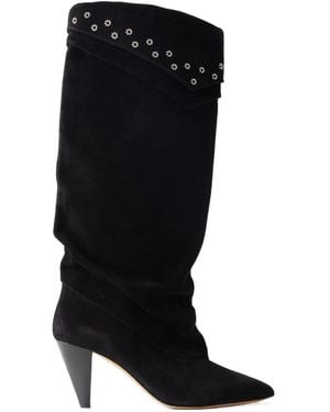 Isabel Marant Suede Ankle Boots - Black