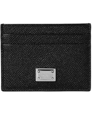 Dolce & Gabbana Logo Plaque Card Holder - Black
