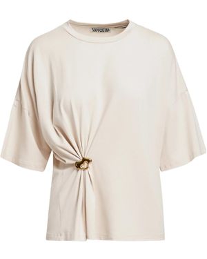 Essentiel Antwerp Gathered Hardware-Detail T-Shirt - Natural