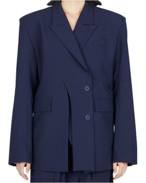 OTTOLINGER Signature Split Double Breasted Blazer - Blue