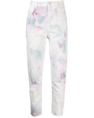 Isabel Marant Isabel Marant Étoile Tie-Dye Effect Jeans - White