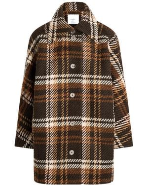 Patou Plaid Coat - Multicolor