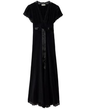 RIXO London V-Neck Dress - Black