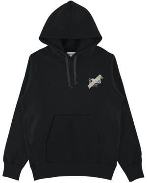 CHARLIE LUCIANO Logo Detail Hoodie - Black