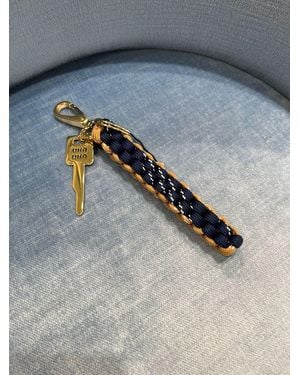 Miu Miu Cord Keychain Trick - Blue