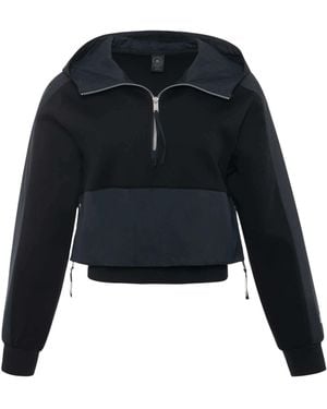 Moose Knuckles Mixmedia Hoodie - Blue