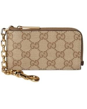 Gucci Essence Classic Zip Key Case - White
