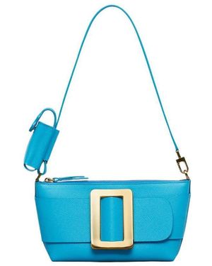 Boyy Buckle Pochette Epsom Crossbody Bag - Blue