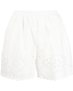 RED Valentino Sangallo Embroidered Shorts - White