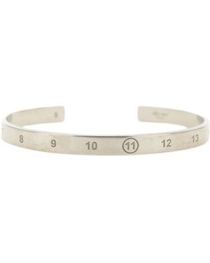 Maison Margiela Engraved Numeral Bracelet - White