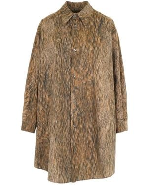 MM6 by Maison Margiela Buttoned Shirt Dress - Natural