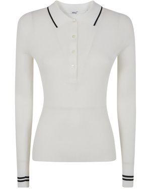 Aspesi Ribbed Polo Shirt - Gray