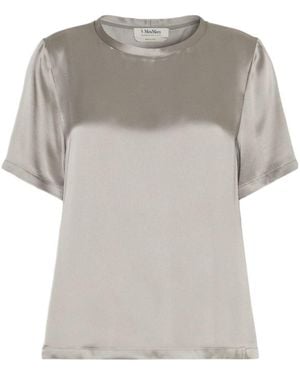 Max Mara Short-Sleeved T-Shirt - Gray