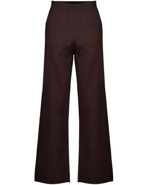 Max Mara Casual Pants With Side Pockets - Brown