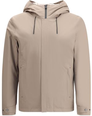 Woolrich Hooded Quilted Jacket - Natural