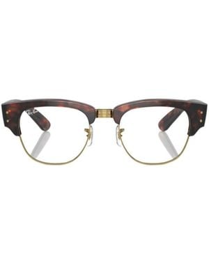 Ray-Ban Mega Square Frame Glasses - White