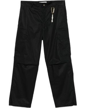 DARKPARK Saint Logo Patch Cargo Trousers - Black
