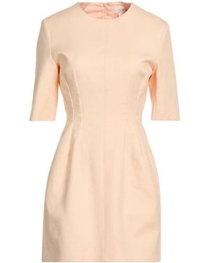 Sportmax Short Sleeve Crew Neck Dress - Natural