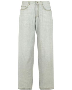 Palm Angels Straight Leg Jeans - Grey