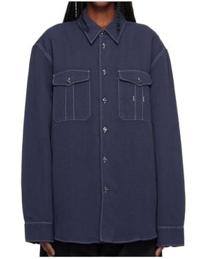 Studio Nicholson Louro Utility Shirt - Blue