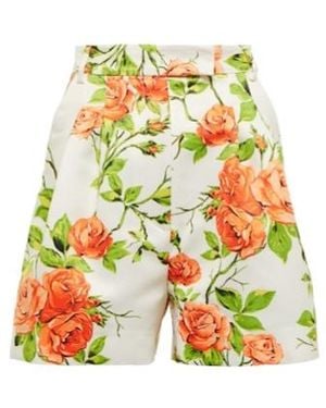 Emilia Wickstead Elliot Floral Taffeta Faille Shorts - Multicolor