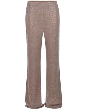 GIUSEPPE DI MORABITO Rhinestone-Embellished Trousers - Grey