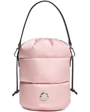 Moncler Caradoc Drawstring Bucket Bag - Pink
