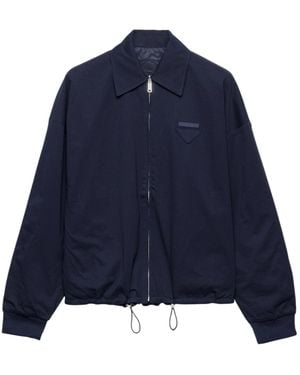 Prada Reversible Jersey Blouson Jacket - Blue