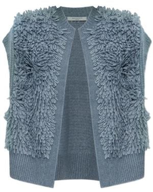AllSaints Elias Knitted Vest - Blue