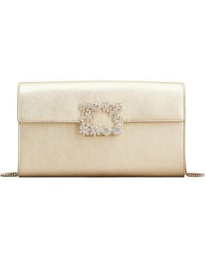 Roger Vivier Efflorescence Clutch - Natural