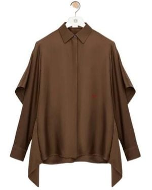 Loewe Cape Shirt - Brown