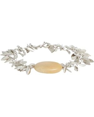 Isabel Marant Minimalist Metal Bracelet - White