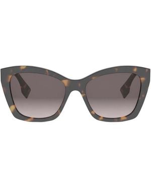 Fendi Eyewear Butterfly Frame Sunglasses - Gray