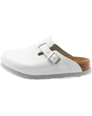 Birkenstock Logo Muller Shoes - White