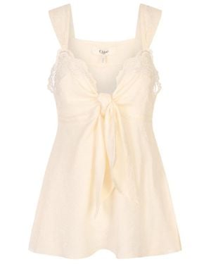 Chloé Sleeveless Top - Natural