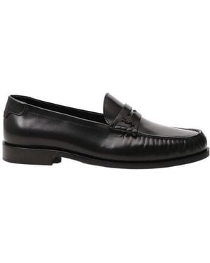 Saint Laurent Le Loafer Penny Slippers - Black