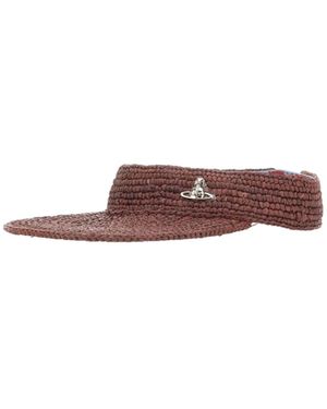 Vivienne Westwood Orb Plaque Visor - Brown